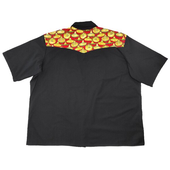 Vintage Western Sombrero Shirt New Button Up Y2K Gift Rockabilly Bowling 6XL - Picture 5 of 8